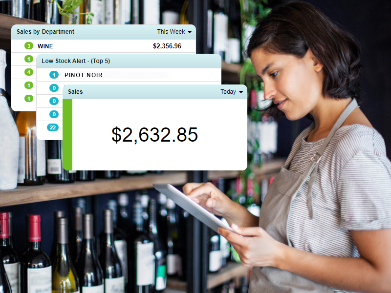 Dashboard_Winery (1) woman managing her wine store on a tablet pos system